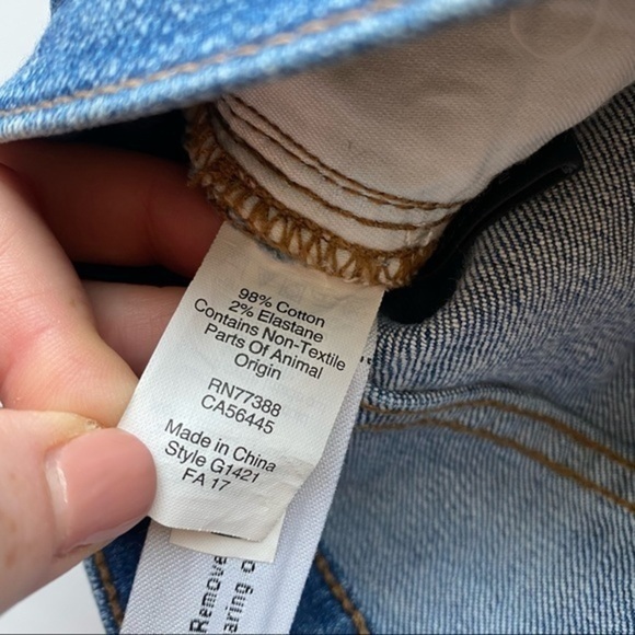 Madewell • 9” High Rise Skinny Crop Jeans Distressed Bruce Wash - Picture 12 of 12